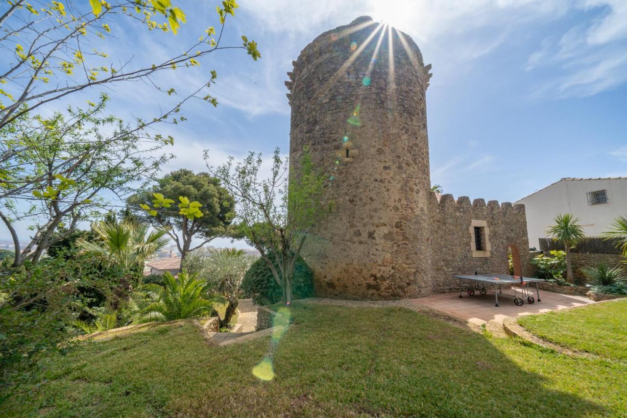 Vila Castillo Can Xirau, Propiedad Exclusiva Con Piscina & Aircon Santa Susanna Exteriér fotografie